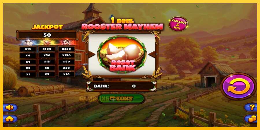 Aparaat 1 Reel Rooster Mayhem - mäng päris raha eest, pilt 1