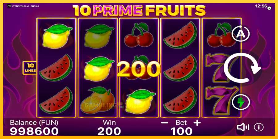 Aparaat 10 Prime Fruits - mäng päris raha eest, pilt 3