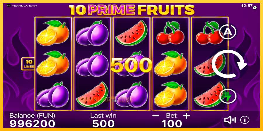 Aparaat 10 Prime Fruits - mäng päris raha eest, pilt 4