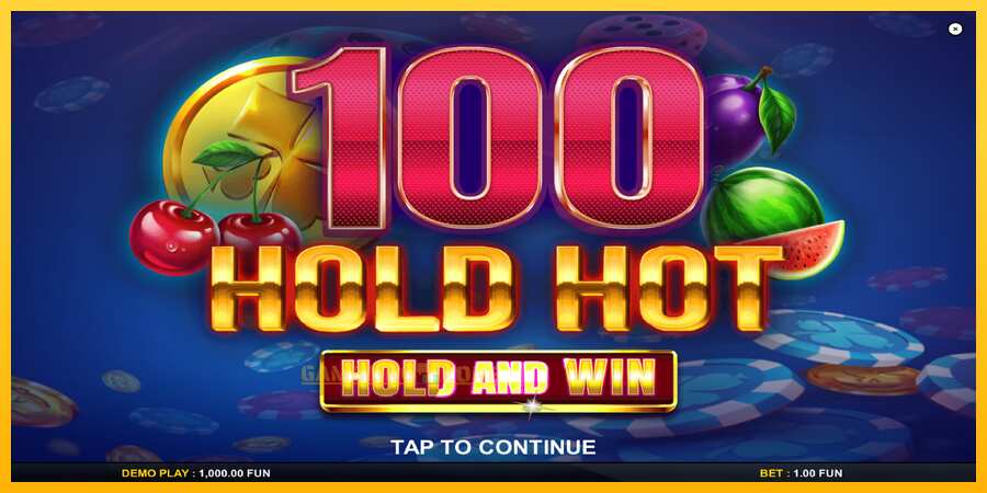 Aparaat 100 Hold Hot Hold and Win - mäng päris raha eest, pilt 1