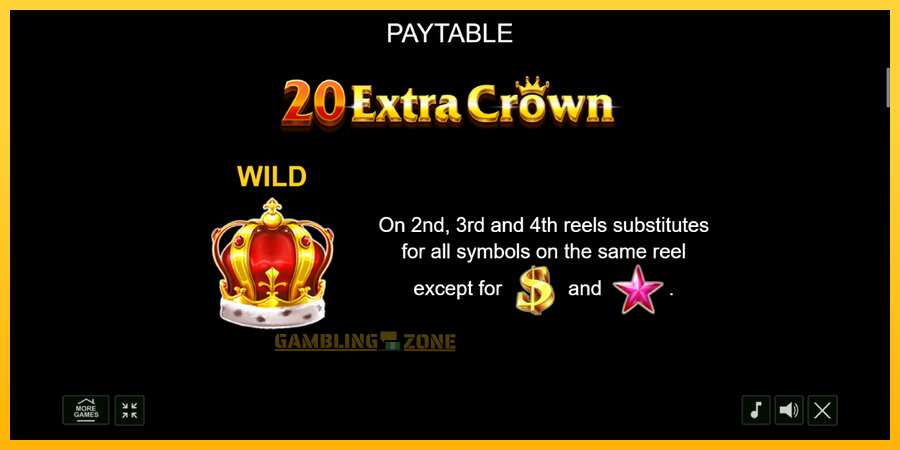 Aparaat 20 Extra Crown - mäng päris raha eest, pilt 5