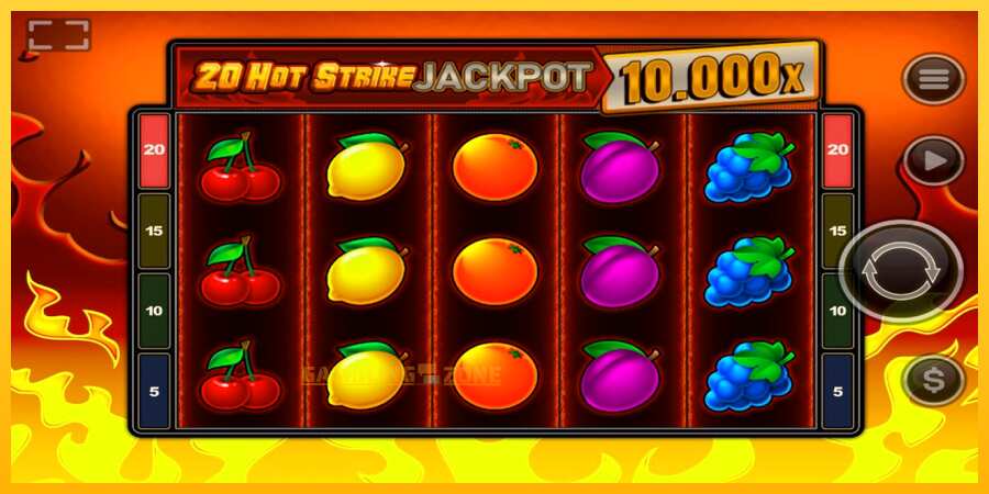 Aparaat 20 Hot Strike Jackpot - mäng päris raha eest, pilt 1