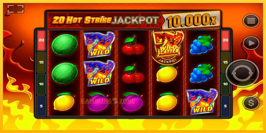 Aparaat 20 Hot Strike Jackpot - mäng päris raha eest, pilt 2