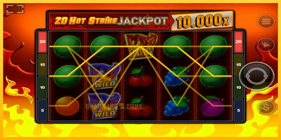 Aparaat 20 Hot Strike Jackpot - mäng päris raha eest, pilt 3