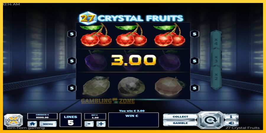 Aparaat 27 Crystal Fruits - mäng päris raha eest, pilt 3