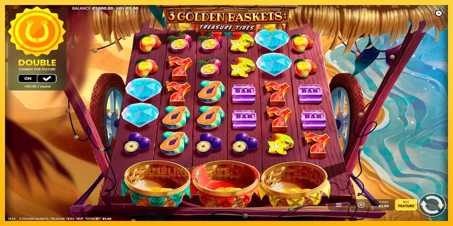 Aparaat 3 Golden Baskets: Treasure Tides - mäng päris raha eest, pilt 1