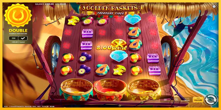 Aparaat 3 Golden Baskets: Treasure Tides - mäng päris raha eest, pilt 2