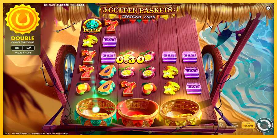 Aparaat 3 Golden Baskets: Treasure Tides - mäng päris raha eest, pilt 3