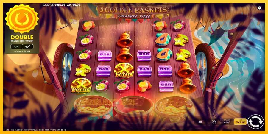 Aparaat 3 Golden Baskets: Treasure Tides - mäng päris raha eest, pilt 4