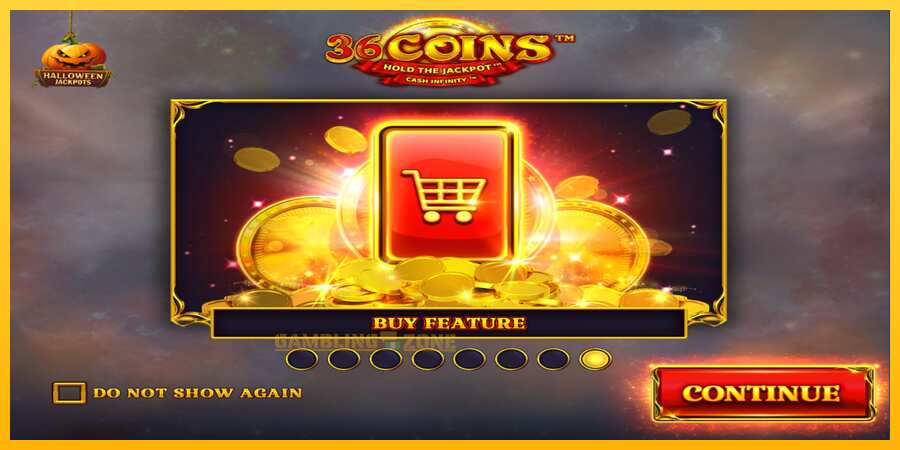 Aparaat 36 Coins Halloween Jackpots - mäng päris raha eest, pilt 1