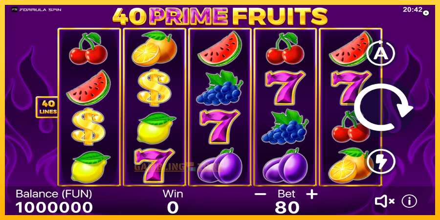 Aparaat 40 Prime Fruits - mäng päris raha eest, pilt 2