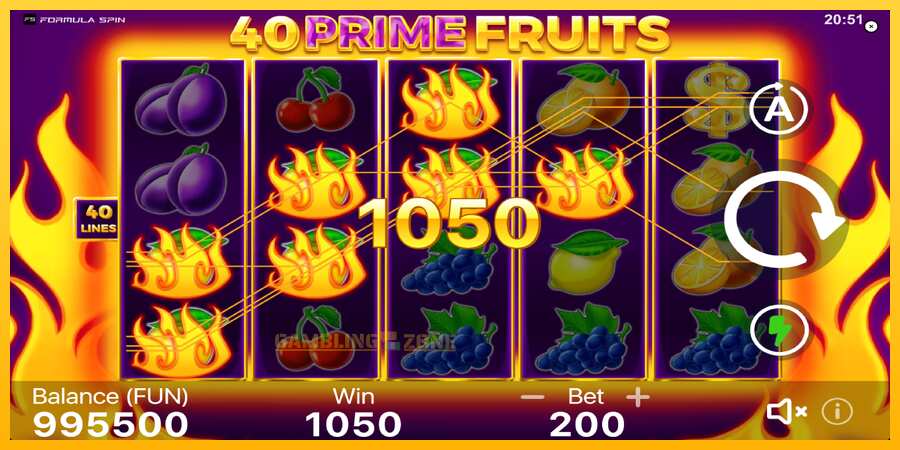 Aparaat 40 Prime Fruits - mäng päris raha eest, pilt 4