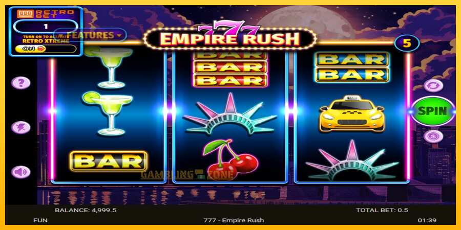 Aparaat 777 Empire Rush - mäng päris raha eest, pilt 2