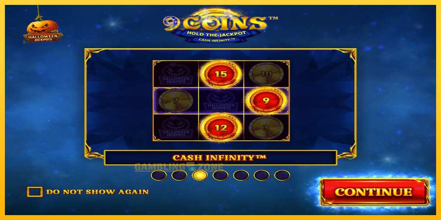 Aparaat 9 Coins Grand Diamond Edition Halloween Jackpots - mäng päris raha eest, pilt 1