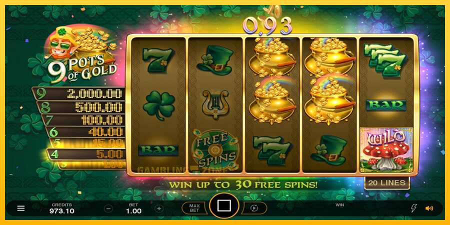 Aparaat 9 Pots of Gold Land & Win - mäng päris raha eest, pilt 6