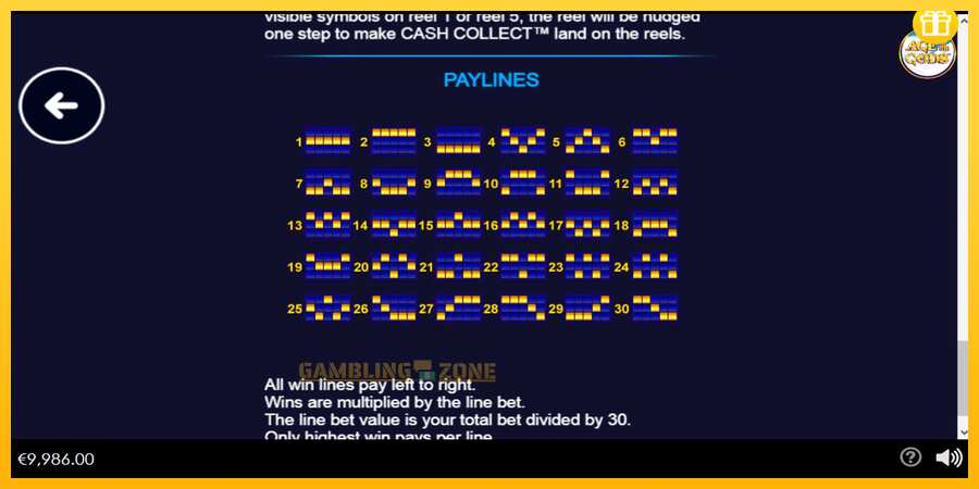 Aparaat Age of the Gods Cash Collect - mäng päris raha eest, pilt 7