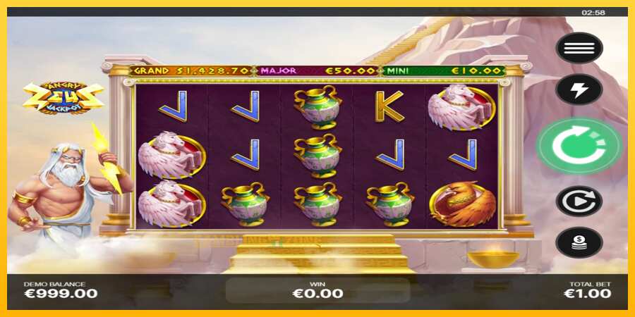 Aparaat Angry Zeus Jackpot - mäng päris raha eest, pilt 2