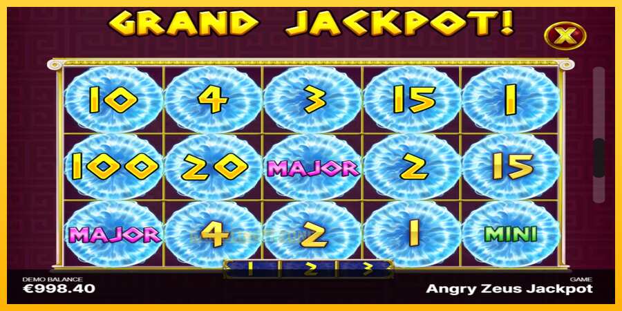 Aparaat Angry Zeus Jackpot - mäng päris raha eest, pilt 7