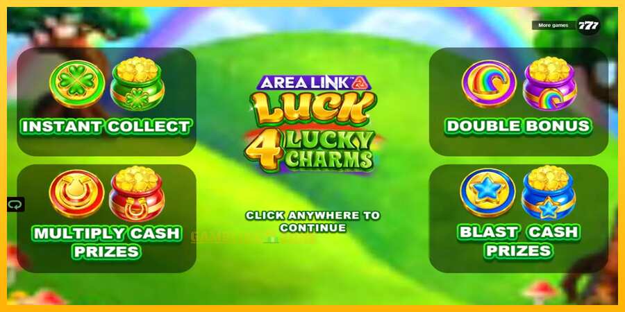 Aparaat Area Link Luck 4 Lucky Charms - mäng päris raha eest, pilt 1