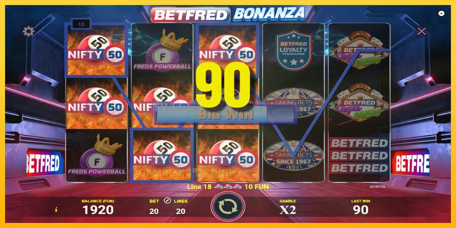 Aparaat Betfred Bonanza - mäng päris raha eest, pilt 2