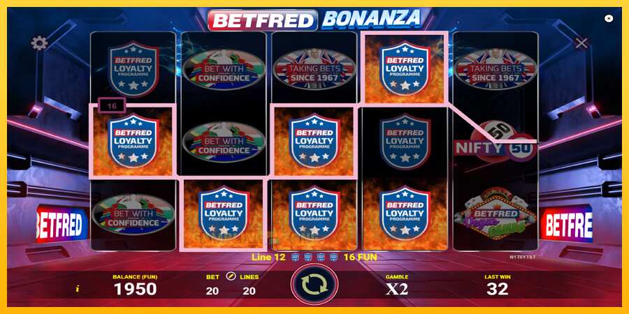 Aparaat Betfred Bonanza - mäng päris raha eest, pilt 3