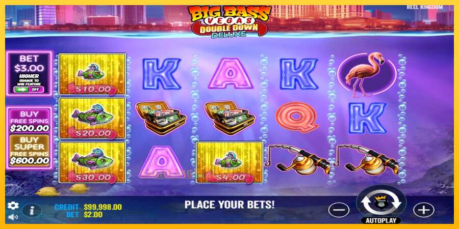 Aparaat Big Bass Vegas Double Down Deluxe - mäng päris raha eest, pilt 2