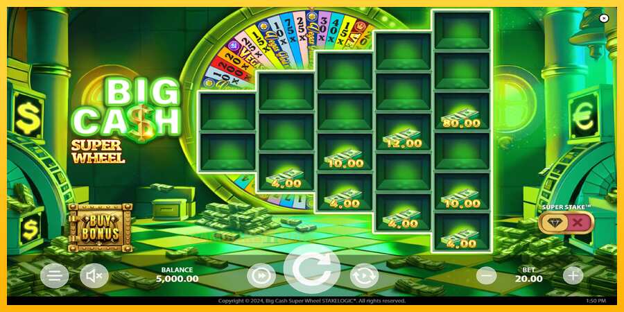 Aparaat Big Cash Super Wheel - mäng päris raha eest, pilt 3