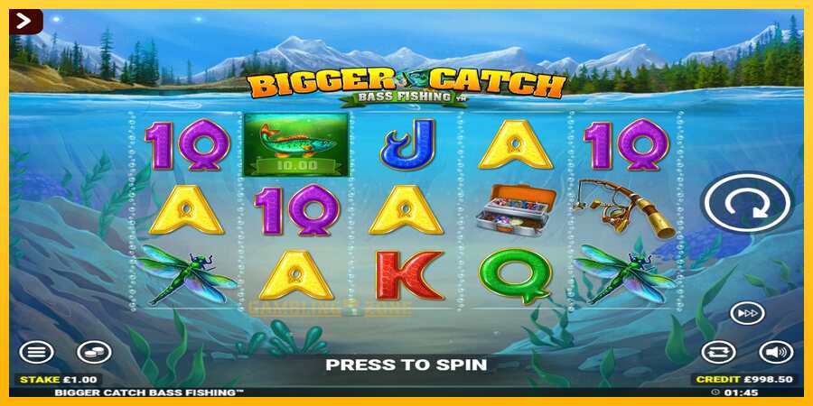 Aparaat Bigger Catch Bass Fishing Rapid Fire Jackpots - mäng päris raha eest, pilt 2