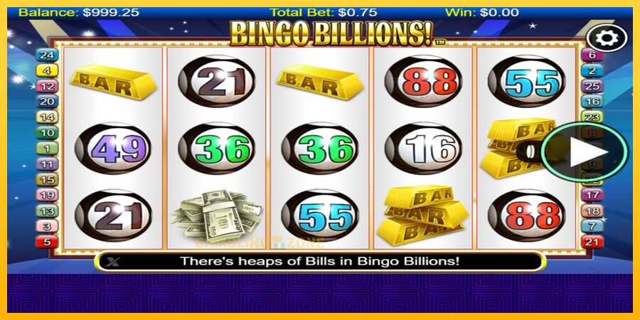 Aparaat Bingo Billions - mäng päris raha eest, pilt 1