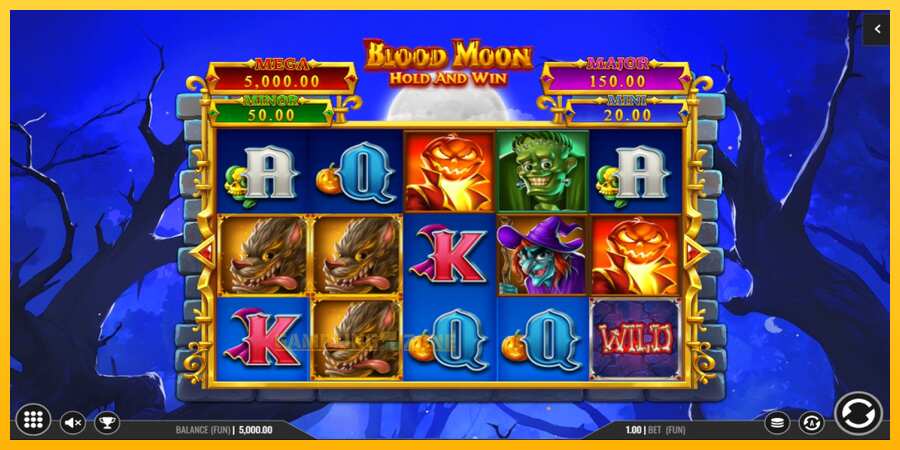 Aparaat Blood Moon Hold and Win - mäng päris raha eest, pilt 1