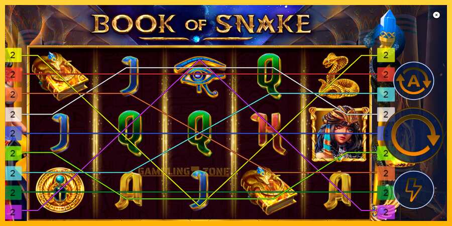 Aparaat Book of Snake - mäng päris raha eest, pilt 2