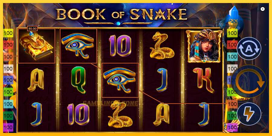 Aparaat Book of Snake - mäng päris raha eest, pilt 4