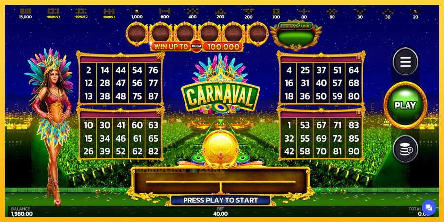 Aparaat Carnaval Link&Win - mäng päris raha eest, pilt 2