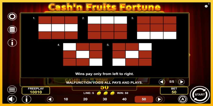 Aparaat Cashn Fruits Fortune - mäng päris raha eest, pilt 7