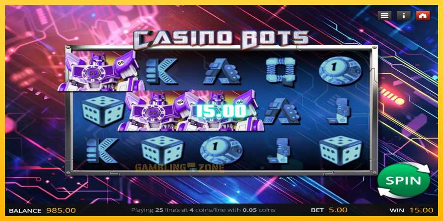 Aparaat Casino Bots - mäng päris raha eest, pilt 2