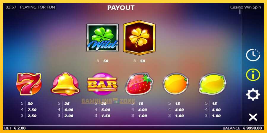 Aparaat Casino Win Spin - mäng päris raha eest, pilt 4