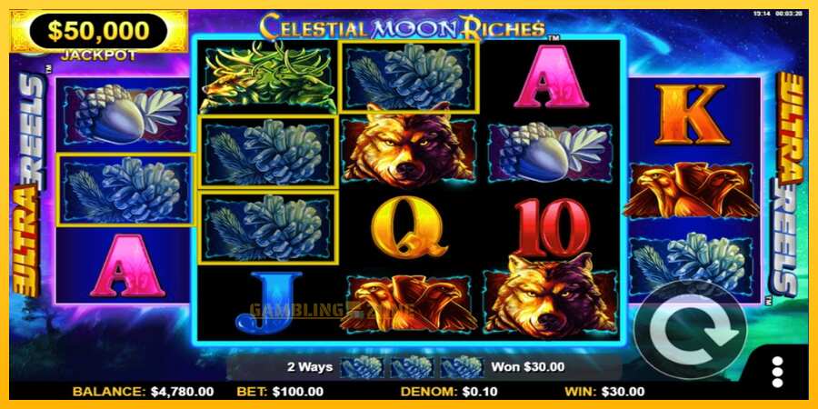 Aparaat Celestial Moon Riches - mäng päris raha eest, pilt 4