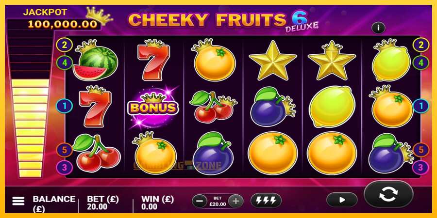 Aparaat Cheeky Fruits 6 Deluxe - mäng päris raha eest, pilt 3