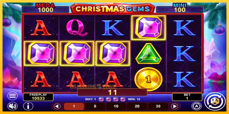 Aparaat Christmas Gems Hold & Win - mäng päris raha eest, pilt 4