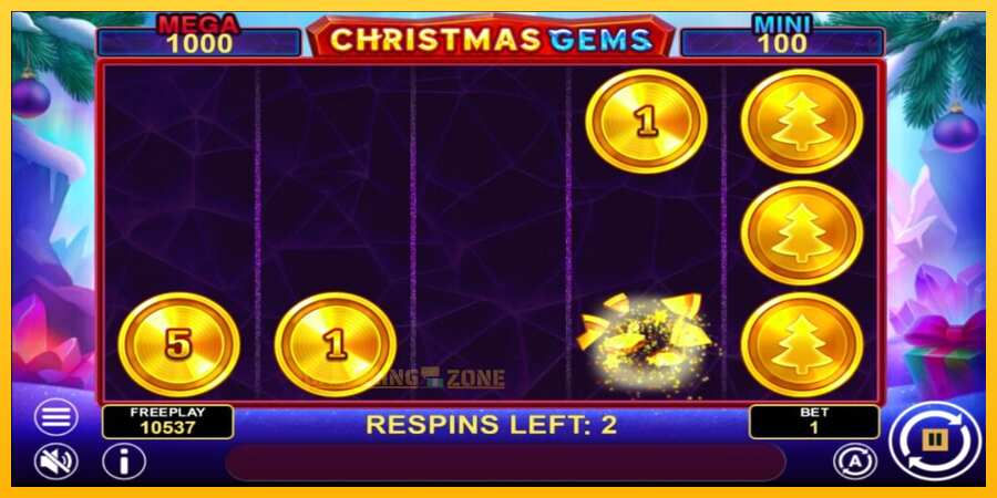 Aparaat Christmas Gems Hold & Win - mäng päris raha eest, pilt 5