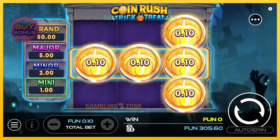 Aparaat Coin Rush: Trick o Treat - mäng päris raha eest, pilt 3