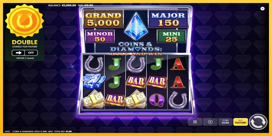 Aparaat Coins & Diamonds: Hold and Win - mäng päris raha eest, pilt 2