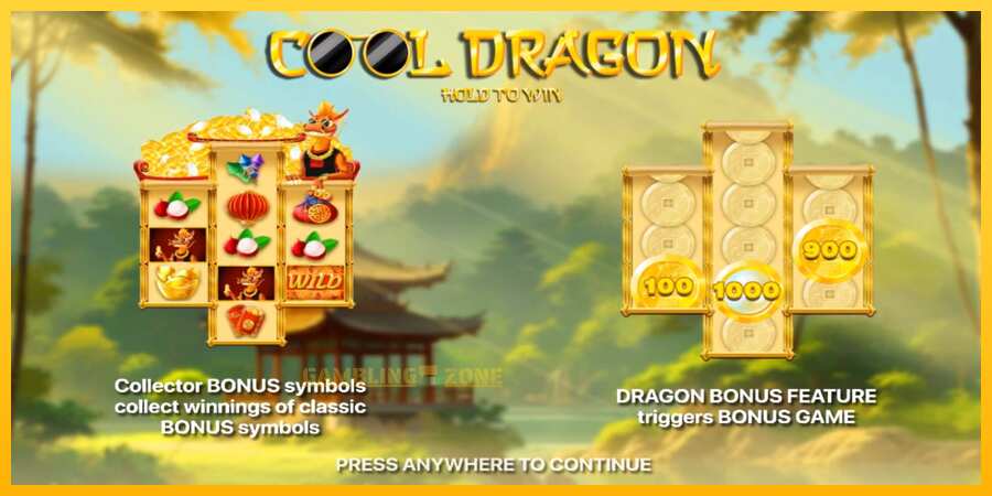 Aparaat Cool Dragon: Hold to Win - mäng päris raha eest, pilt 1