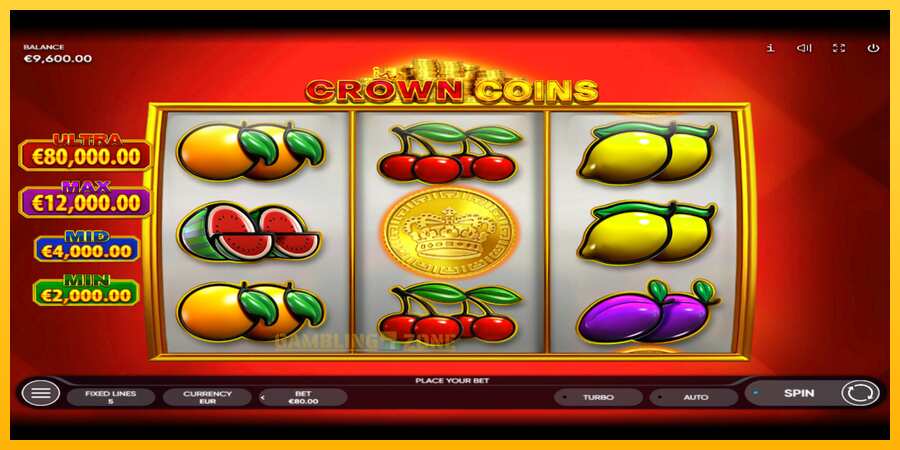 Aparaat Crown Coins - mäng päris raha eest, pilt 2