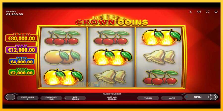 Aparaat Crown Coins - mäng päris raha eest, pilt 3