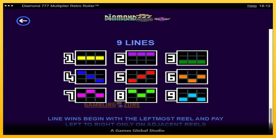 Aparaat Diamond 777 Multiplier Retro Roller - mäng päris raha eest, pilt 7