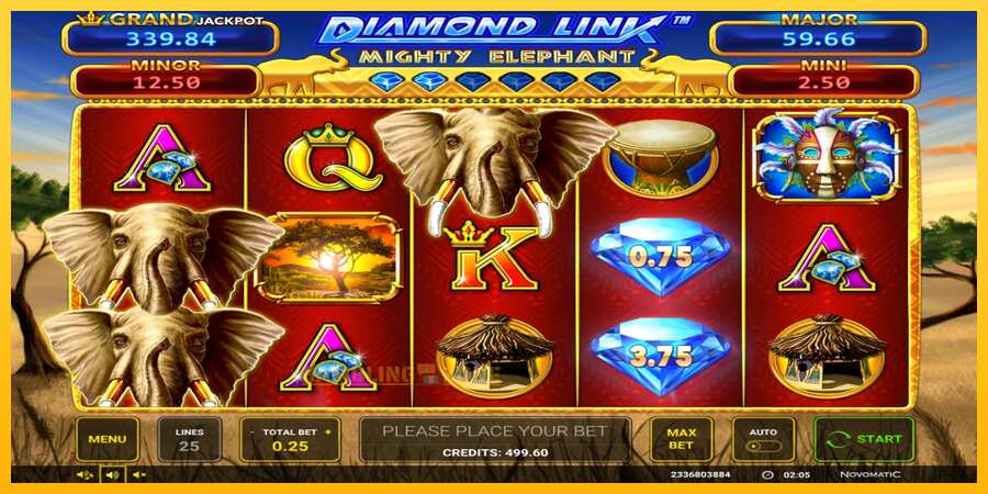 Aparaat Diamond Link: Mighty Elephant - mäng päris raha eest, pilt 1