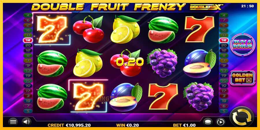 Aparaat Double Fruit Frenzy DoubleMax - mäng päris raha eest, pilt 2