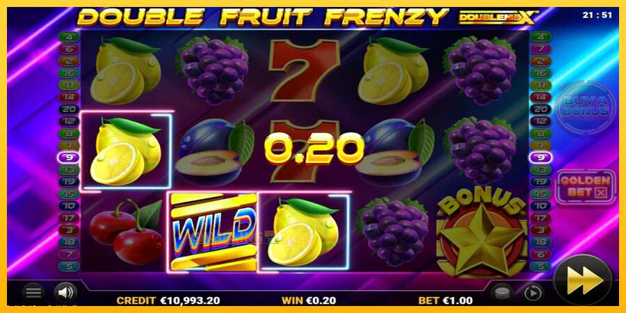 Aparaat Double Fruit Frenzy DoubleMax - mäng päris raha eest, pilt 4