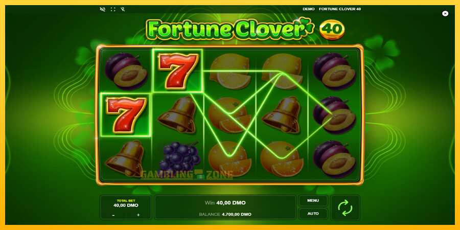 Aparaat Fortune Clover 40 - mäng päris raha eest, pilt 3